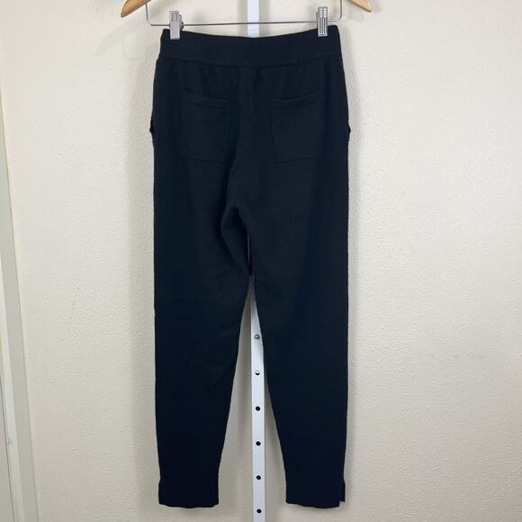 NAP Loungewear Fit-Midi 100% Cashmere Joggers Womens M Medium Black $299 - Picture 4 of 7
